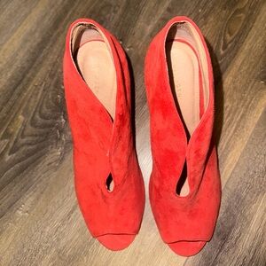 Red Halogen Heels